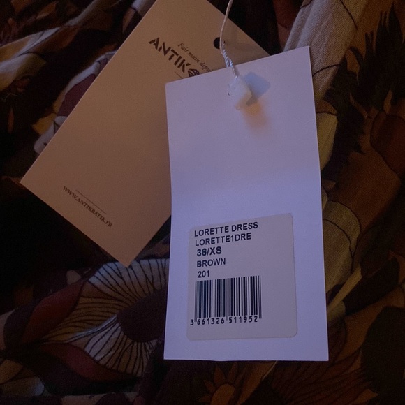 Antik Batik Lorette Floral Coupé cotton maxi dress - Picture 5 of 6